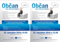 Obrázok k aktualite OBČAN AKO KLIENT ŠTÁTU-POZVÁNKA