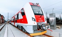Obrázok k aktualite Prvá z elektrických jednotiek z najväčšieho tendra Železničnej spoločnosti Slovensko dorazila do Žiliny